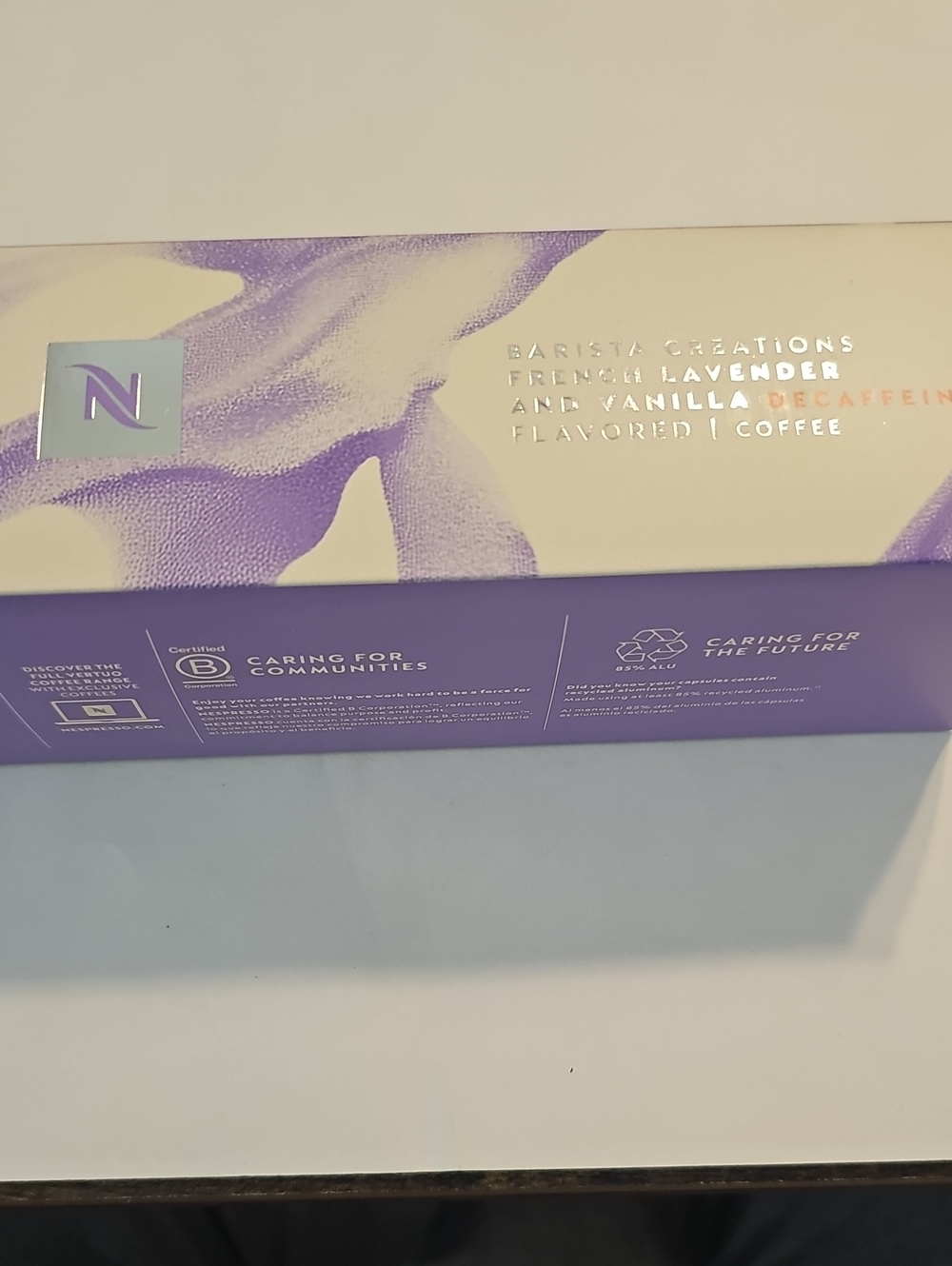 Nespresso Barista Creations French Lavender & Vanilla Capsules - Purple